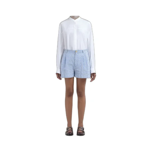 Checked Seersucker Shorts