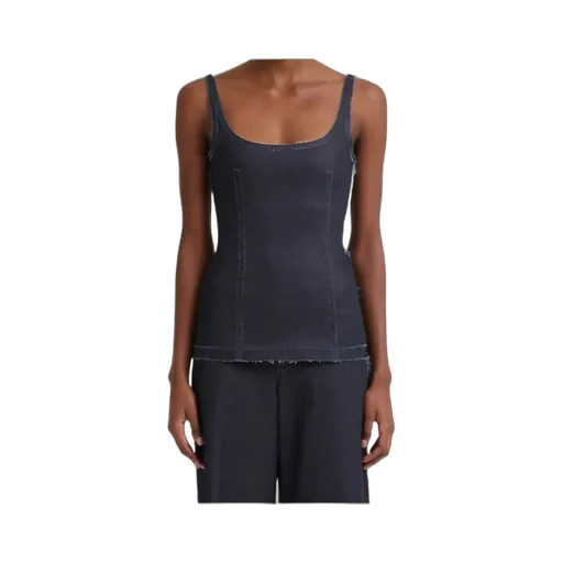 Sleeveless Denim Corset Top