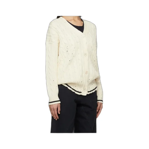 Dishevelled Cable Cotton Cardigan