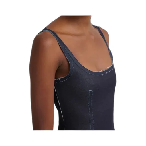 Sleeveless Denim Corset Top
