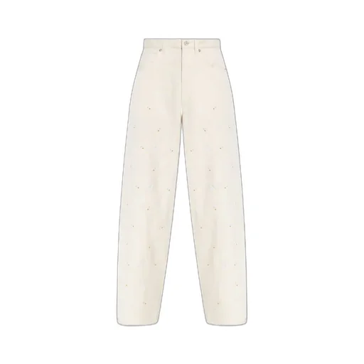 Logo Patch Wide-Leg Jeans