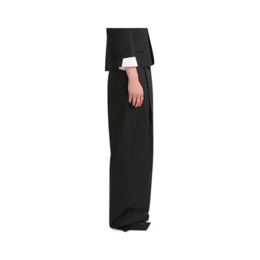 Maxi Pleat Poplin Trousers