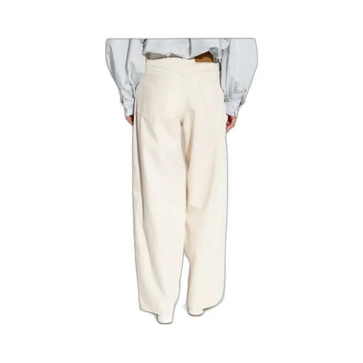Logo Patch Wide-Leg Jeans