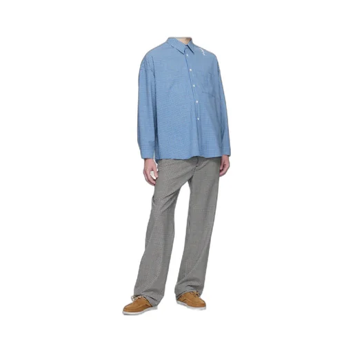 Logo Embroidered Checked Shirt
