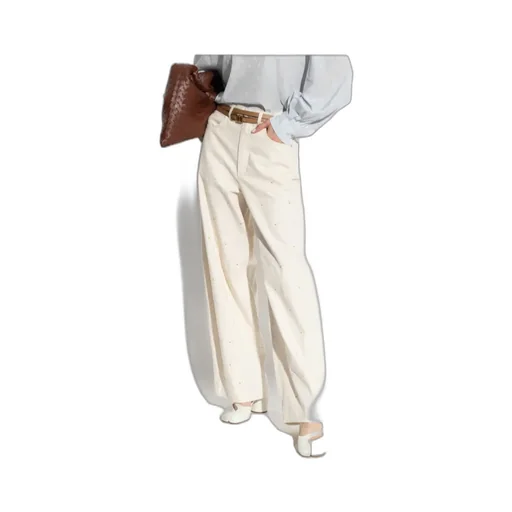 Logo Patch Wide-Leg Jeans