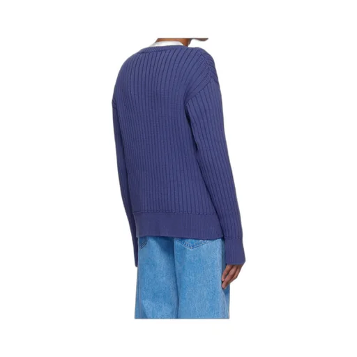 Logo Rib Crew Knit