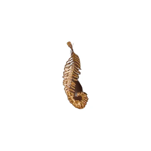Curved Feather Earrings