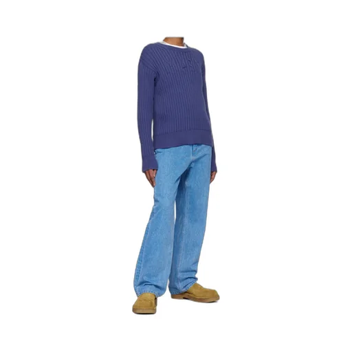 Logo Rib Crew Knit