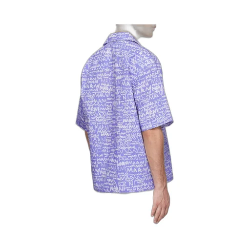 All-Over Logo Printed Short-Sleeved Shirt