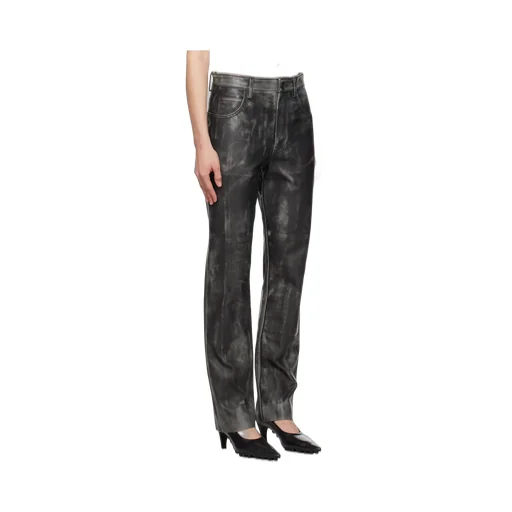Faded Leather Trousers