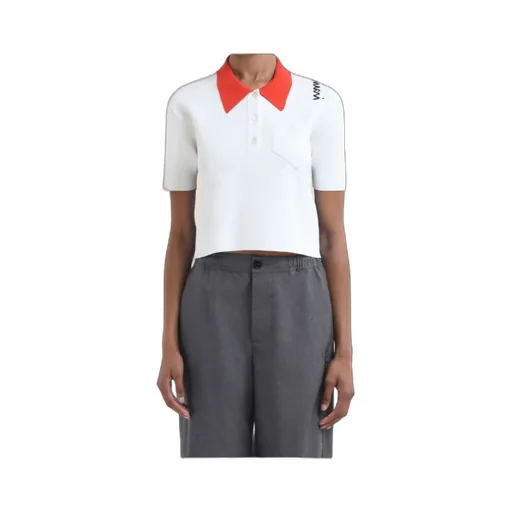 Technical Viscose Polo With Contrasting Back Panel