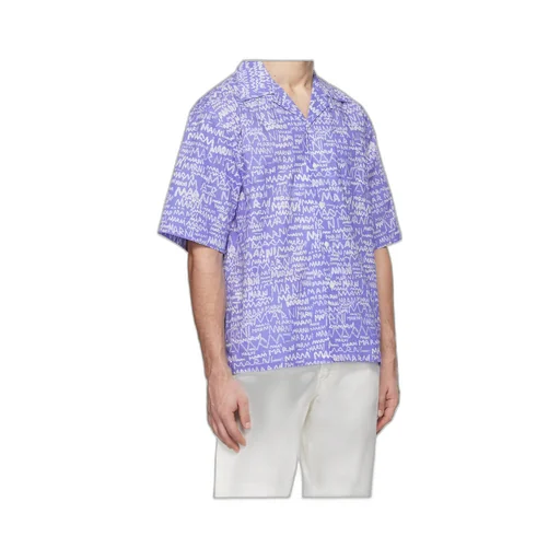 All-Over Logo Printed Short-Sleeved Shirt