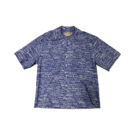 All-Over Logo Printed Short-Sleeved Shirt