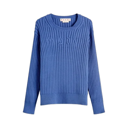Logo Rib Crew Knit