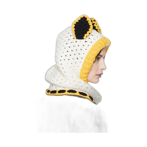 Wool Balaclava With Ears