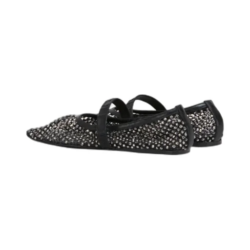 Embellished Mary Jane Ballet Flats