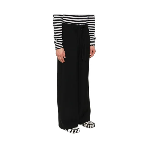 Straight-Leg Drawstring Trousers