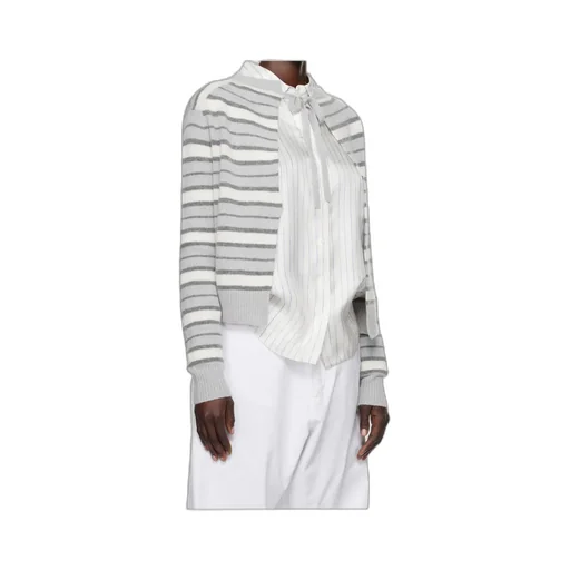 Striped Open Back Sweater