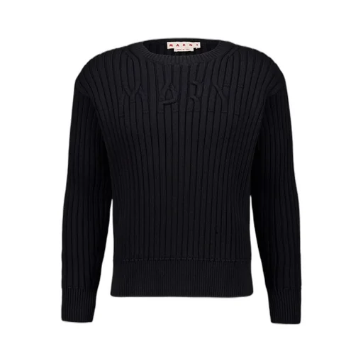Cable Logo Crewneck Sweater