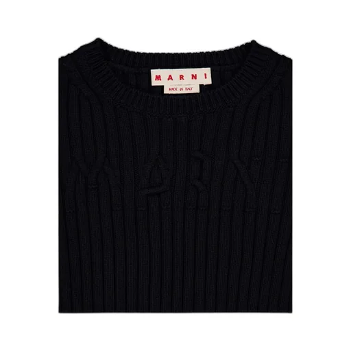 Cable Logo Crewneck Sweater