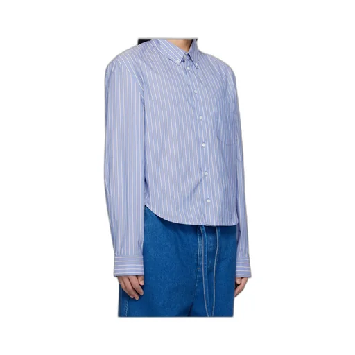 Poplin Stripe Long Sleeve Shirt