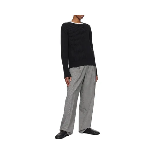 Cable Logo Crewneck Sweater