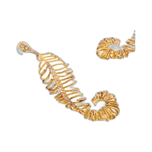 Curved Feather Earrings