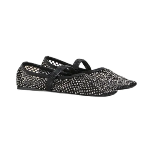 Embellished Mary Jane Ballet Flats