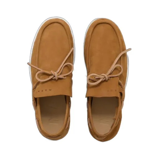 Round-Toe Lace-Up Loafers