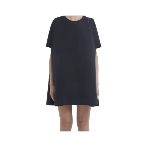 Logo Symbol Short Flared Dress