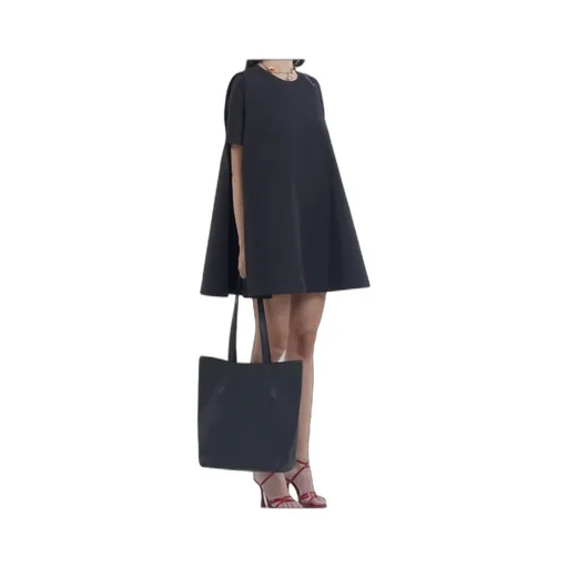 Logo Symbol Short Flared Dress