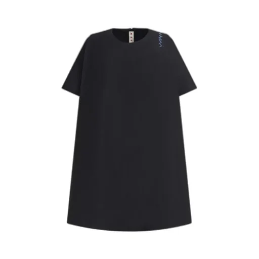 Logo Symbol Short Flared Dress
