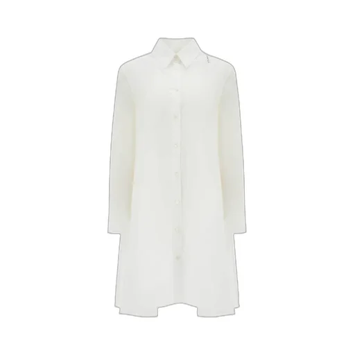 Logo Embroidered Oversized Shirt