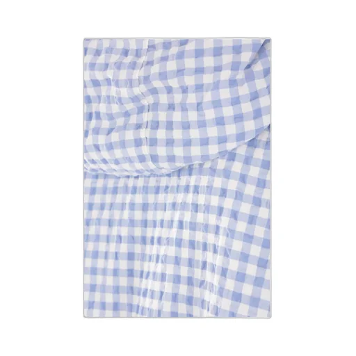 Checked Seersucker Hooded Jacket