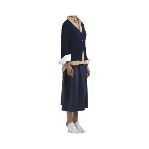 Logo Embroidered Knit Cardigan