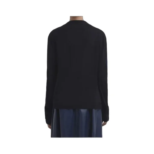 Logo Embroidered Knit Cardigan