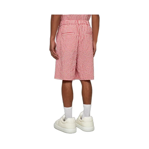 Checked Drawstring Shorts