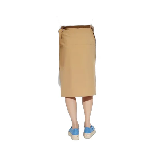 Logo Embroidered Midi Skirt