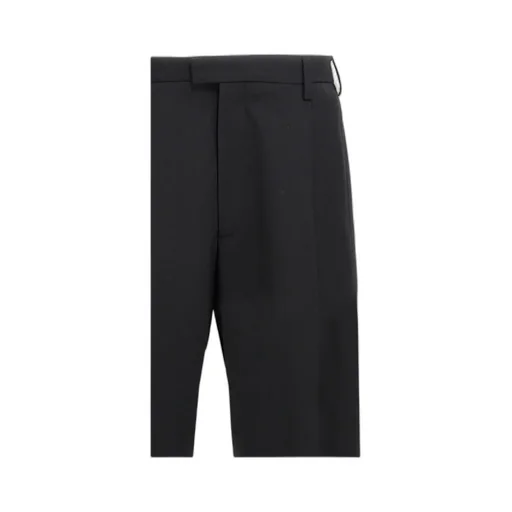Pleat Detailed Straight-Leg Trousers