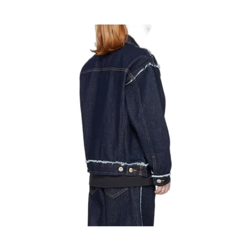 Raw-Cut Denim Jacket