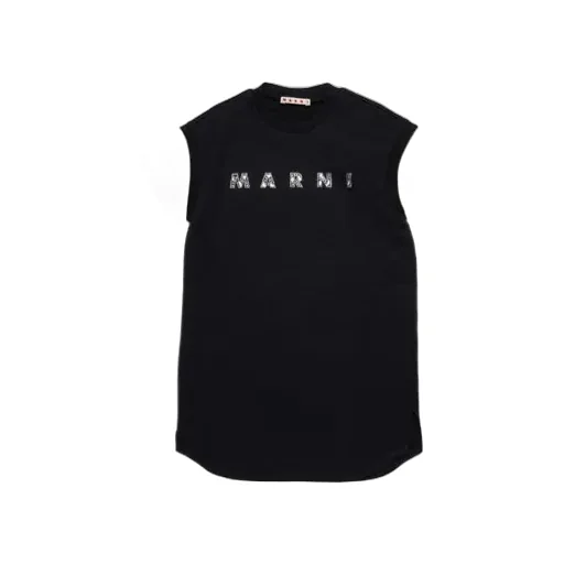 Rhinestone-Logo T-Shirt Dress