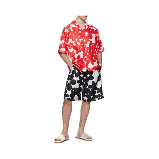Short Sleeved Shirt With Dilles Print