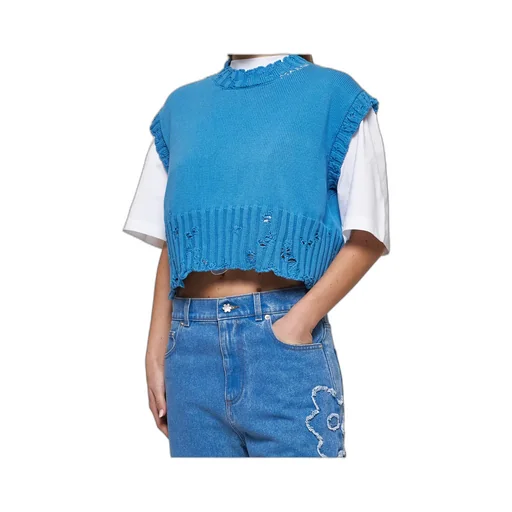 Distressed Knitted Top
