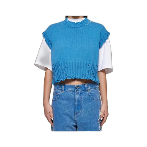 Distressed Knitted Top