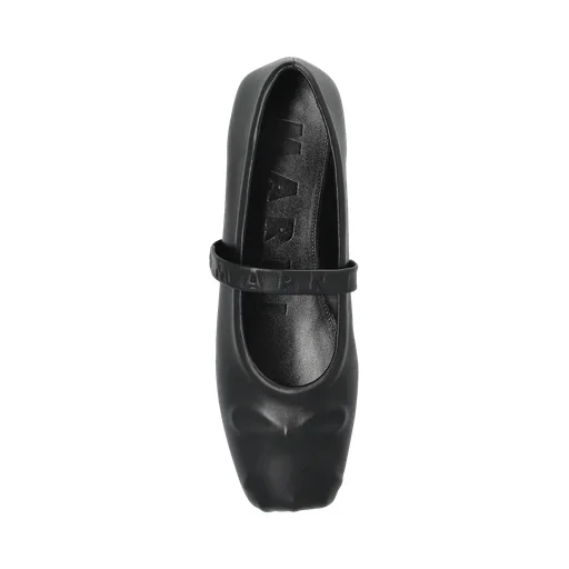 Logo Embossed Ballet Flats