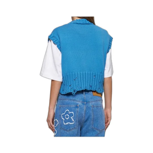 Distressed Knitted Top