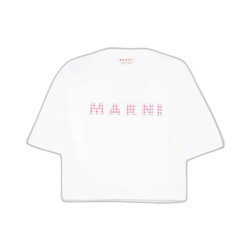 Logo Printed Cropped T-Shirt