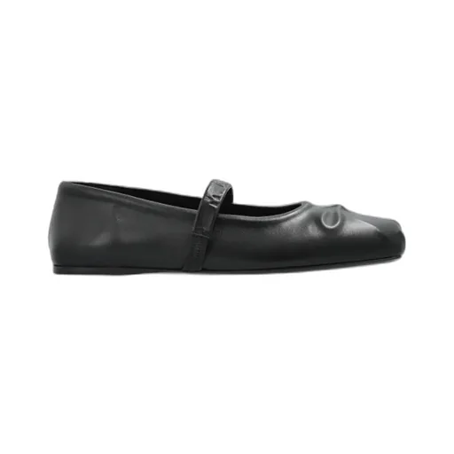 Logo Embossed Ballet Flats