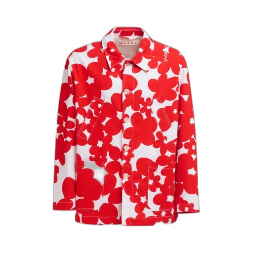 Floral-Print Cotton Jacket