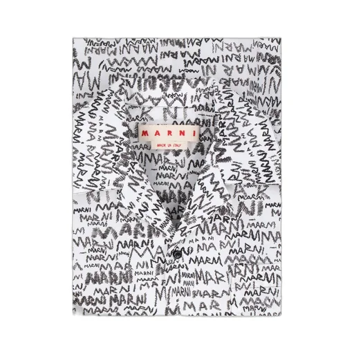 All-Over Logo Printed Short-Sleeved Shirt
